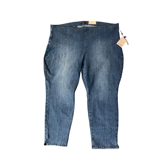 NYDJ Jeans Womens 28W NEW Pull-On Skinny Ankle Lift Tuck Split Hem Denim - Picture 1 of 16